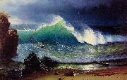 Albert Bierdstadt The Shore of the Turquoise Sea Sweden oil painting artist